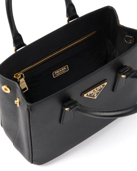 prada black small saffiano leather tote bag bn1801|Black Saffiano Leather Mini.